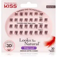 KISS Look So Natural trsové nalepovacie mihalnice s uzlíkom Lavish 30 ks