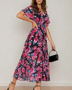 Resti Women's pleated floral midi dress