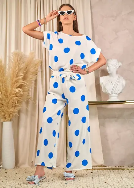 Resti Cobalt white women's pea set