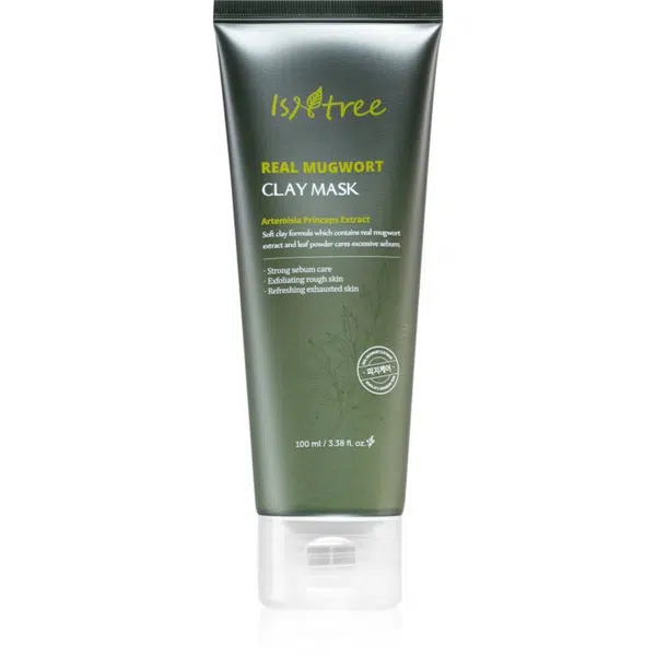 Isntree Real Mugwort hĺbkovo čistiaca maska pre problematickú a mastnú pokožku 100 ml