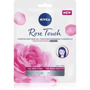 NIVEA Rose Touch hydratačná plátienková maska 1 ks