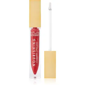 MUA Makeup Academy Virtual Glow vyživujúci lesk na pery pre trblietavý lesk odtieň Metaversal Coral 6.5 ml