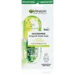 Garnier Textil Masks Niacinamide plátenná maska s čistiacim a osviežujúcim účinkom 15 g