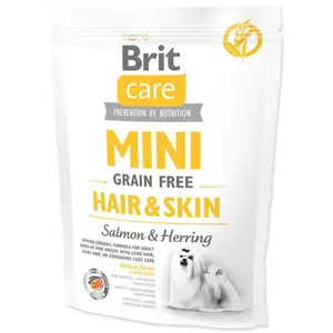 Brit Care Mini GF Hair & Skin Salmon & Herring 400 g | Granule pre psov