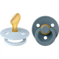 BIBS Colour Size 1: Anatomical 0-6 months cumlík Baby Blue / Petrol 2 ks