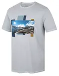 Husky  Tee Skyline M light grey, XXL Pánske bavlnené tričko