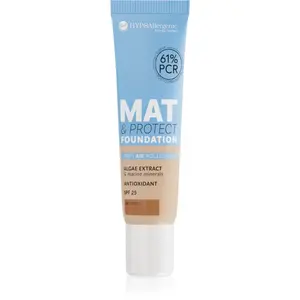 Bell Hypoallergenic Mat & Protect dlhotrvajúci zmatňujúci make-up SPF 25 odtieň 08 Espresso 30 g