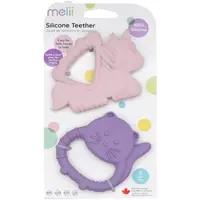 Melii Teethers hryzadielko Unicorn & Cat 2 ks