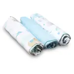 BabyOno Natural Bamboo Diapers Blue látkové plienky 70x70 cm 3 ks