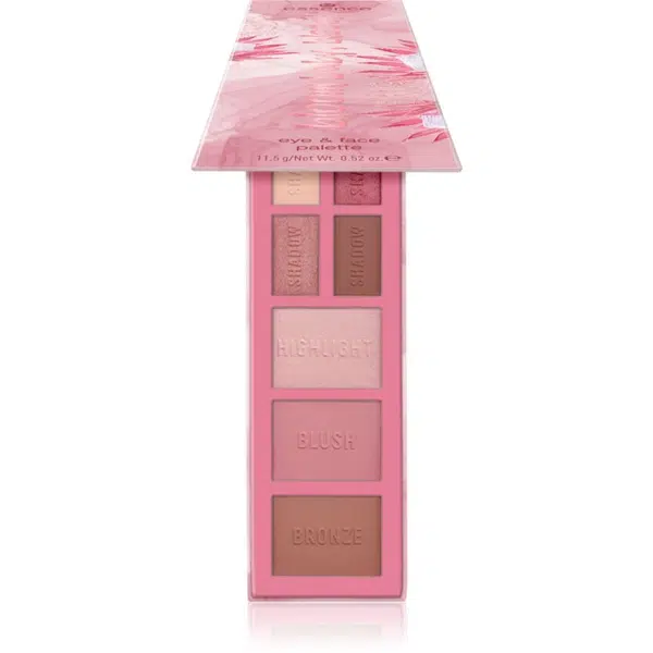 essence Bloom baby, bloom! kontúrovacia paletka na tvár na tvár a oči 02 - Bloom your own way 11.5 g