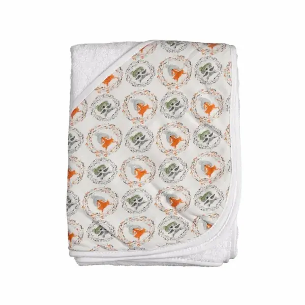 XKKO BMB Bambusová froté osuška s kapucňou, 90x90 - Fox&Raccoon BMBHOOD9001