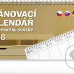 NOTIQUE Stolní Plánovací kalendář s evropskými svátky 2026