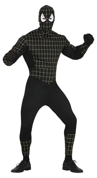 Kostým Spiderman čierny L 52-54