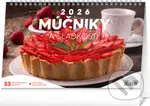 NOTIQUE Stolový kalendár Múčniky a sladkosti 2026 (riadkový)