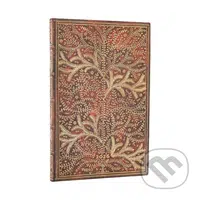 Paperblanks - týždenný diár Wildwood 2026 (flexi, maxi, horizontálny, elastické zatváranie)