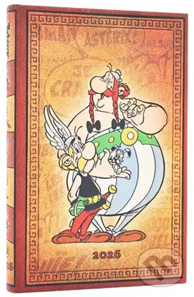 Paperblanks - týždenný diár Asterix & Obelix 2026 (mini, horizontálny, elastické zatváranie)