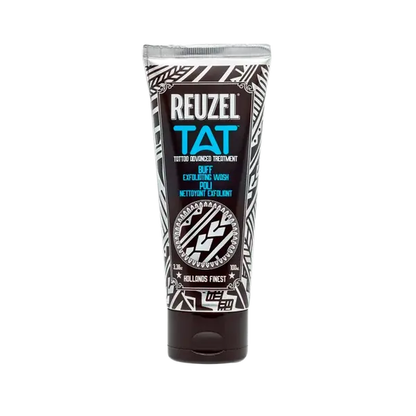 Exfoliačný jemný čistiaci gél na tetovanie Reuzel TAT BUFF Exfoliating Wash Tattoo 100ml