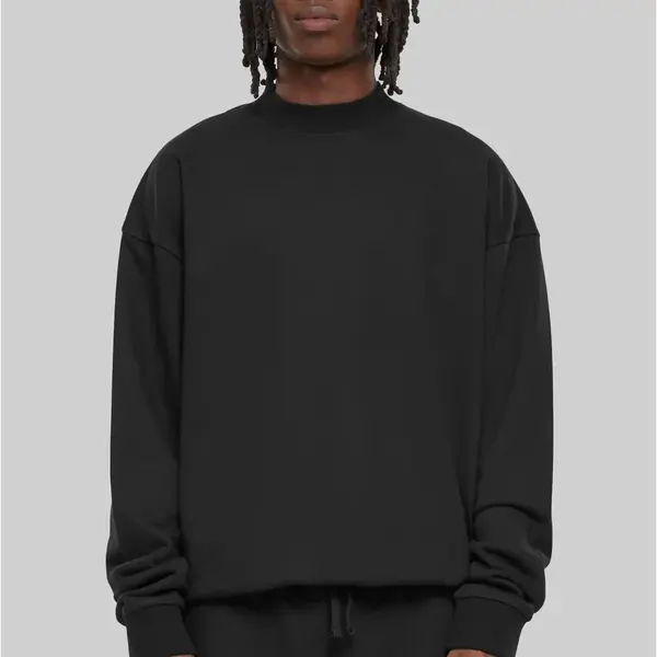 Men's Light Terry Crew Sweatshirt - Black