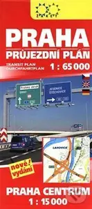 Praha průjezdní plán 1:65 000 + Praha Centrum 1:15 000