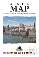 A USEFUL MAP (Praktická mapa centra Prahy s 69 ilustracemi historických památek (stříbrná))