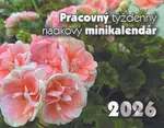 Pracovný týždenný riadkový minikalendár 2026 (Stolový kalendár)