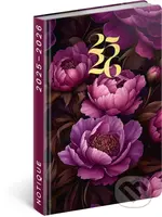 NOTIQUE 18měsíční diář Petito – Fialové květy 2025/2026