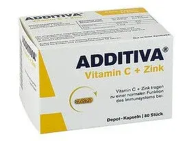 ADDITIVA VITAMIN C+ ZINOK 80TBL