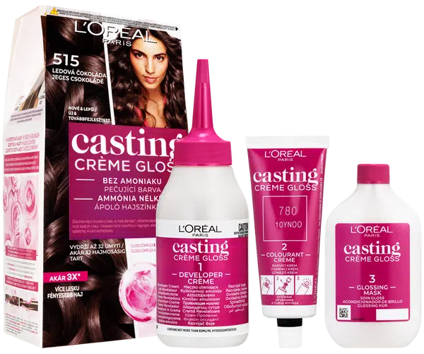 L'Oréal Paris Casting Crème Gloss semipermanentná farba na vlasy 515 ľadová čokoláda