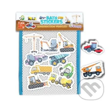 Dopravné prostriedky na stavbe - Nálepky do vane