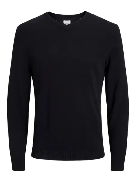 JACK & JONES Sveter  čierna