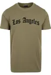 Los Angeles Texting Tee olivové