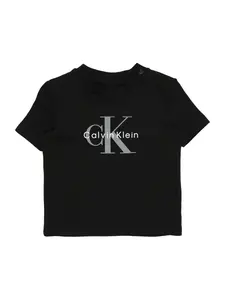 Calvin Klein Jeans Tričko  tmavošedá / čierna / biela