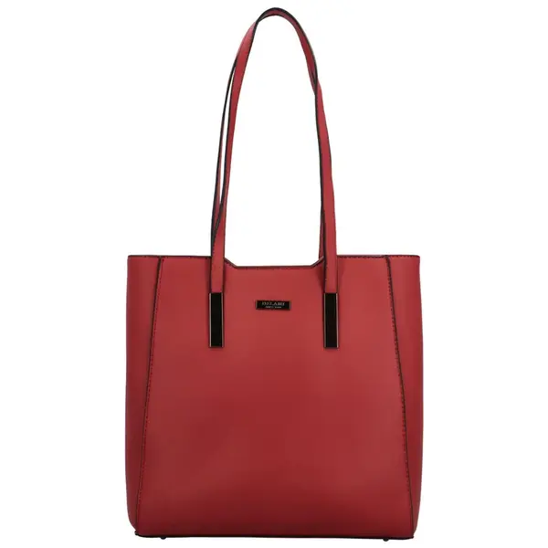 Dámská kabelka na rameno tmavě červená - Delami Luxe Charm