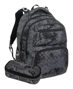 Školský set Bagmaster ZIPSTER 25 B Set Grey
