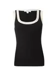 TOPSHOP Top 'RAJA'  čierna / biela