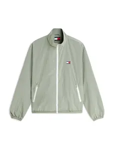 Tommy Jeans Prechodná bunda 'ESSENTIAL'  zelená