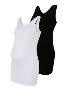 Only Maternity Top  čierna / biela