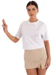 Bílé triko s krátkým rukávem