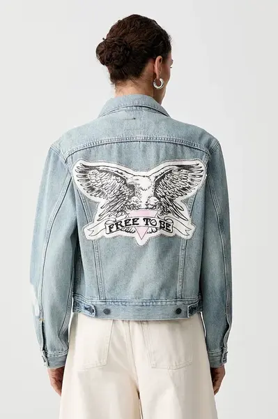 Levi's džínová bunda dámská ROAD WORN TRUCKER x PRIDE