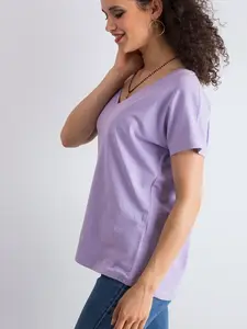 Dámské basic tričko Emory - fialové