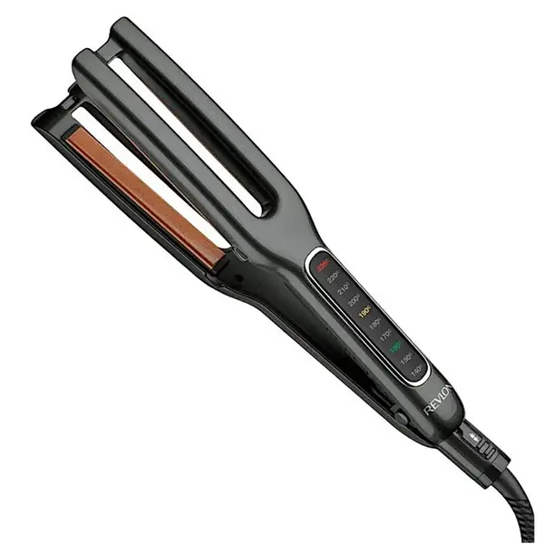 Žehlička na vlasy s dvojitou žehlicí plochou Revlon Double Straight RVST2204E - černá + dárek zdarma
