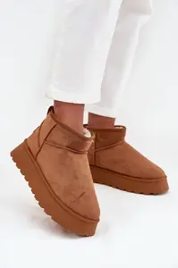 Boto Dámské sněhule na platformě Camel Celyra