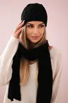 Dámská souprava s šátkem Amelia K329 černá