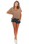 Infinite You Woman's Blouse M203 Beige