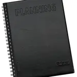 Kadeřnický plánovací blok Sibel Luxe - černý (4421250) + dárek zdarma