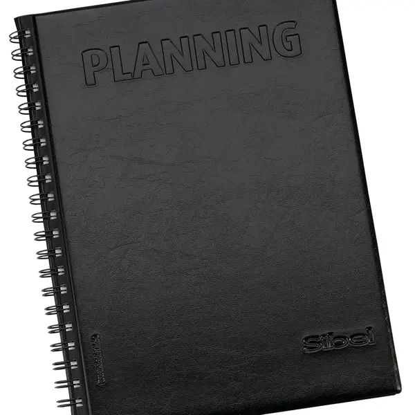 Kadeřnický plánovací blok Sibel Luxe - černý (4421250) + dárek zdarma