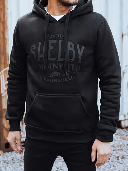 Čierna mikina Shelby s kapucňou