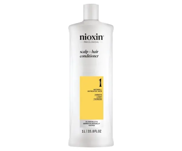 Kondicionér pro mírně řídnoucí přírodní vlasy Nioxin System 1 Scalp + Hair Conditioner - 1000 ml + dárek zdarma