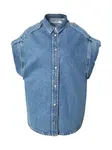 IRO Blúzka  modrá denim