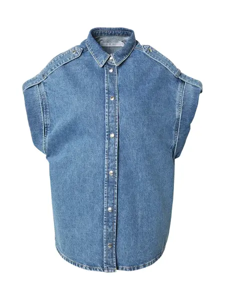IRO Blúzka  modrá denim